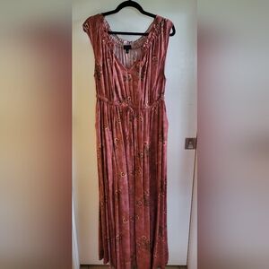 Torrid Mauve Floral Maxi Dress